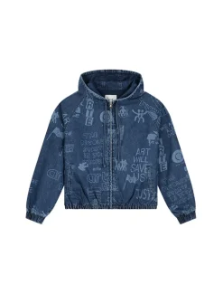 Arte Antwerp Art Saves Jacket Denim Blue Bleach