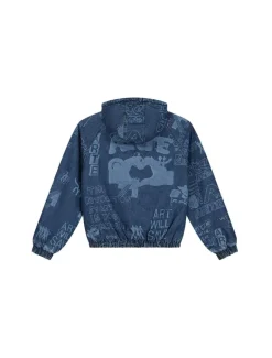 Arte Antwerp Art Saves Jacket Denim Blue Bleach