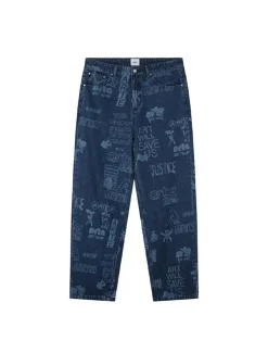 Arte Antwerp Art Saves Pants Denim Blue Bleach