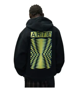 Arte Antwerp Back Abstract Hoodie Black