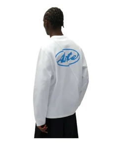 Arte Antwerp Back Circle Logo Longsleeve White