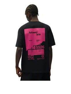 Arte Antwerp Back Poster T-Shirt Black