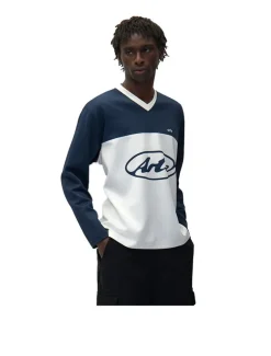 Arte Antwerp Circle Logo Longsleeve White Navy