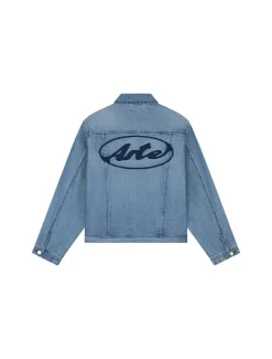Arte Antwerp Circle Logo Jeans Jacket Denim Bleach