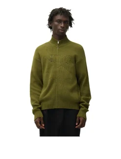 Arte Antwerp Diels Collar Cardigan Green