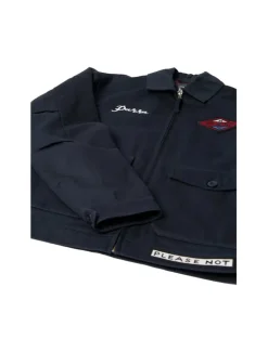 By Parra Pumping Gas Jacket Navy Blue
