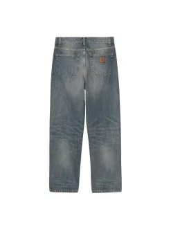 Carhartt WIP Aaron Pant Blue Worn Used Wash