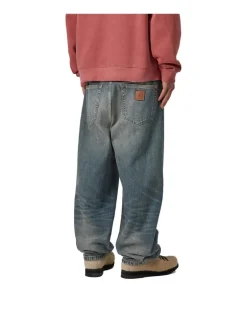 Carhartt WIP Aaron Pant Blue Worn Used Wash