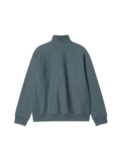 Carhartt WIP Half Zip American Script Sweat Office Blue