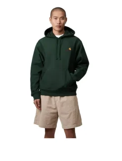 Carhartt WIP Hooded American Script Sweat Conifer