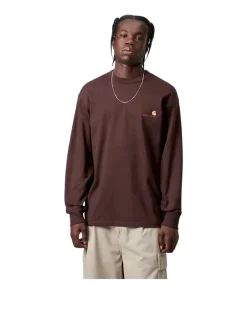 Carhartt WIP L/S American Script T-Shirt Palisander
