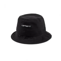 Carhartt WIP Script Bucket Hat Black White