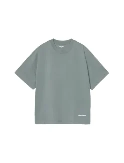 Carhartt WIP S/S Link Script T-Shirt Velvet Green White