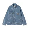 Carhartt WIP Stamp Jacket Stamp Print Blue Bleached