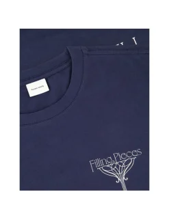 Filling Pieces Champagne T-Shirt Maritime Blue