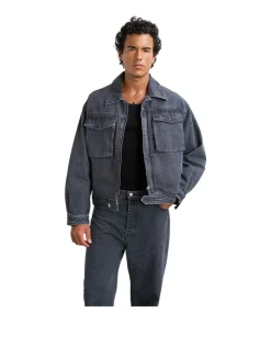 Filling Pieces Denim Jacket Washed Black