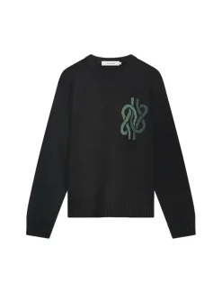 Filling Pieces Knit Sweater Knot Black