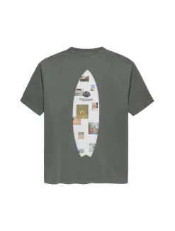 New Amsterdam Surf Association Surf Zine Tee Shark Green