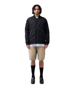 New Amsterdam Surf Association Quilted Padded Jacket Black