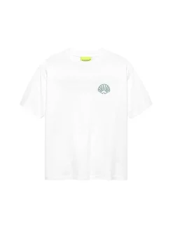 New Amsterdam Surf Association Logo Tee White Sea Green