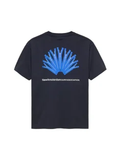 New Amsterdam Surf Association Back Zip Tee Navy