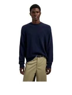 OLAF Essential Knitted Crewneck Navy