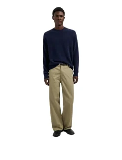 OLAF Essential Knitted Crewneck Navy