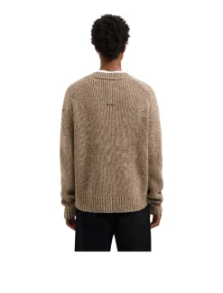 OLAF Essential Melange Knitted Crewneck Foxtrot