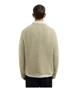 OLAF Hairy Knitted Crewneck Hemp
