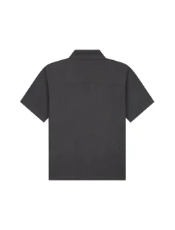 OLAF Linen Blend SS Shirt Charcoal
