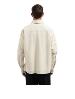 OLAF Textured Boxy Shirt Off White