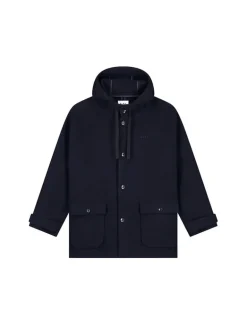 OLAF Wool Duffel Jacket Navy