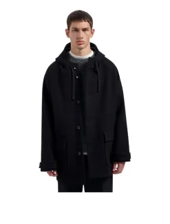 OLAF Wool Duffel Jacket Navy