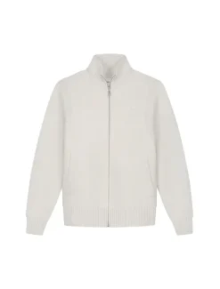 OLAF Zip Knitted Mock Neck Off-White
