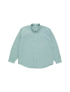 POP Trading Company Applique Logo Shirt Blue Haze