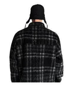 POP Trading Company Checked Wool Shirt Jacket