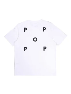 POP Trading Company Logo T-Shirt White Black