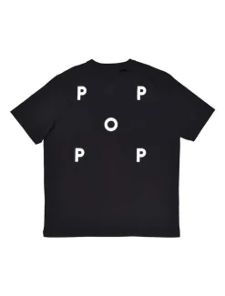 POP Trading Company Logo T-Shirt Black White