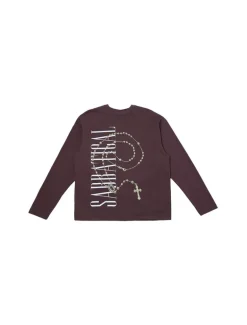 Sabbatical Cross Logo Longsleeve Button Brown