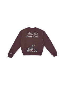 Sabbatical Ducks Crewneck Button Brown