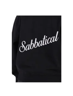 Sabbatical Script Logo Crewneck Black