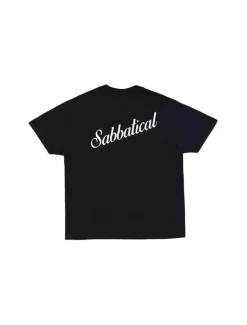 Sabbatical Script Logo T-Shirt Black