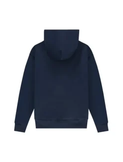 The New Originals Big Logo Zip Up Hoodie Navy Blue Pink