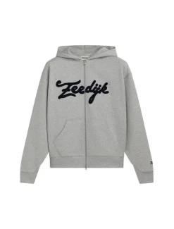 The New Originals Zeedijk Zip Up Hoodie Light Grey Melange