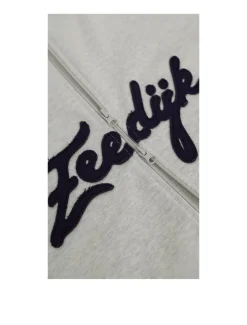 The New Originals Zeedijk Zip Up Hoodie Light Grey Melange